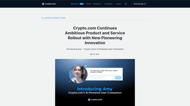 Thumbnail image for Amy by Crypto.com
