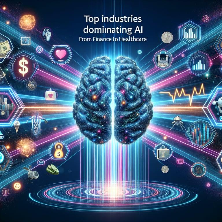 Banner for Top Industries Dominating AI: From Finance to Healthcare