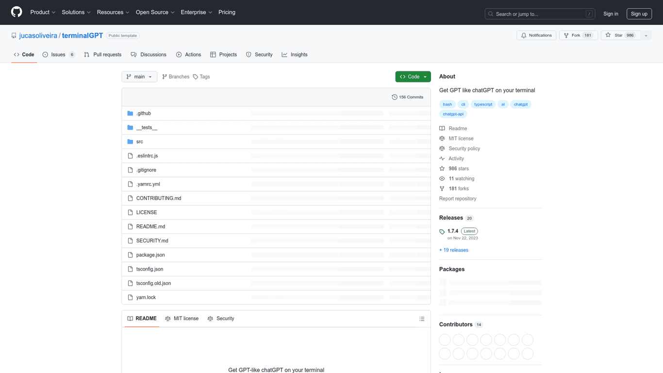 chatGPT on your terminal screenshot