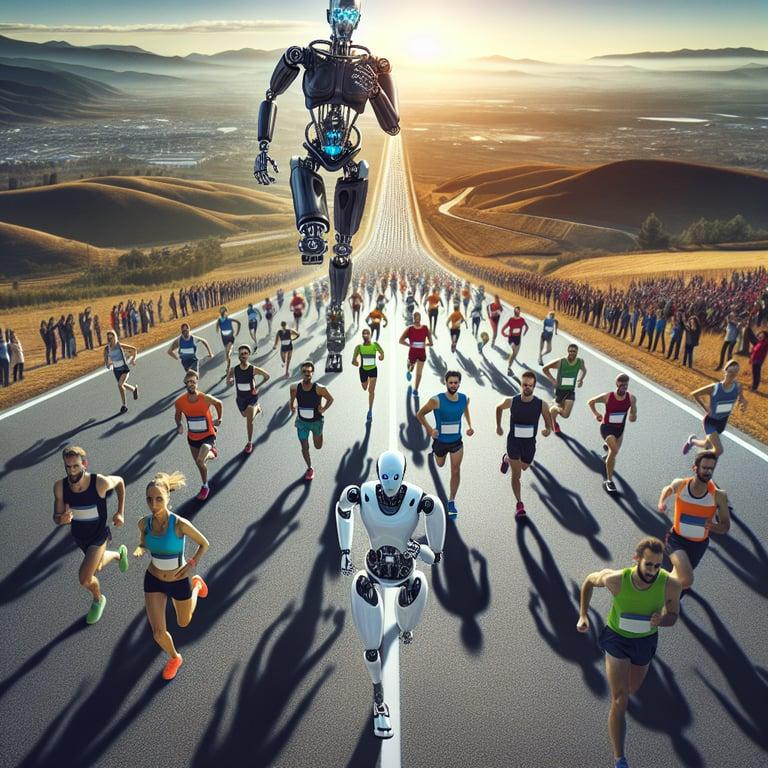 Banner for China Leads the Charge with World's First Human-Robot Marathon!