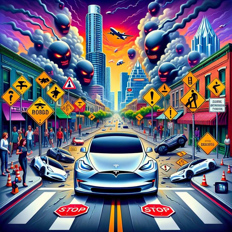 Banner for Tesla's Robotaxi Hits Road Bumps: Traffic Violations Stir Safety Concerns in Austin