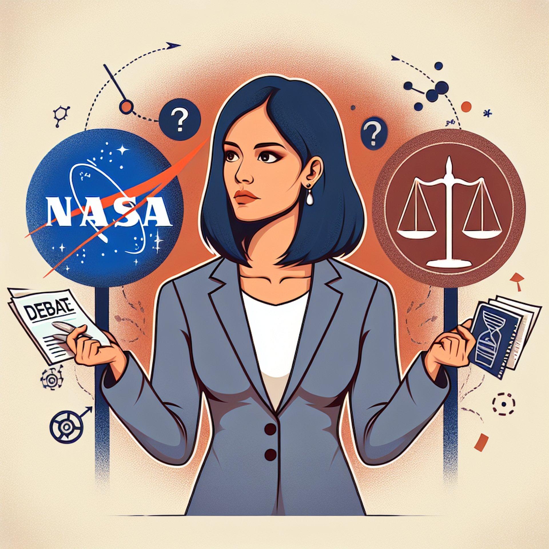 Banner for PhD Student Daniela Lucas Sparks Debate by Declining NASA Opportunity Over Political Views