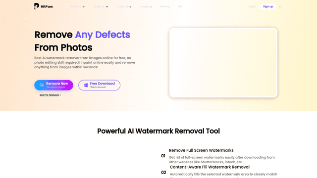 Thumbnail image for HitPaw Watermark Remover