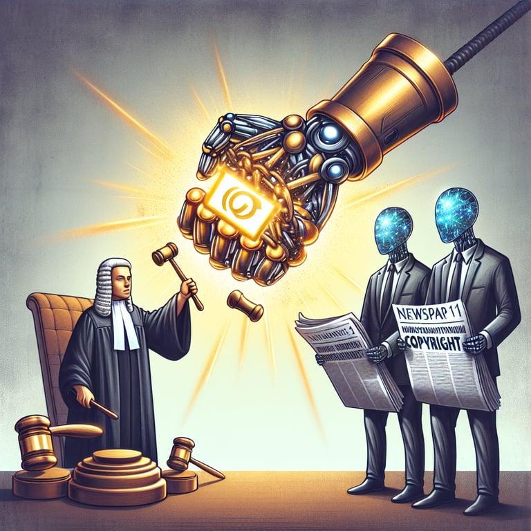 Banner for Judge Throws Copyright Gauntlet at OpenAI in Legal Showdown with The New York Times and The Daily News