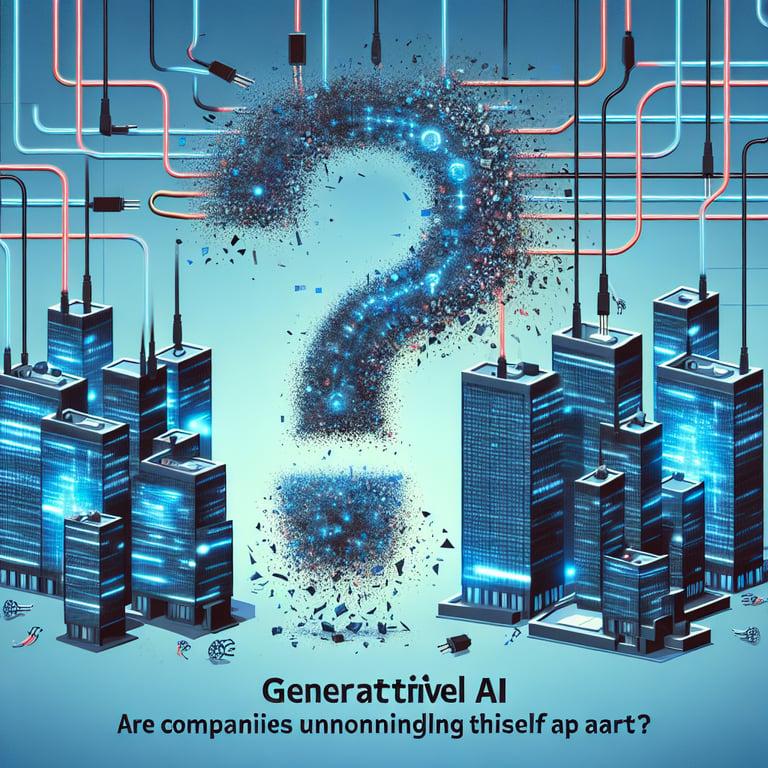 Banner for Generative AI: Are Companies Unknowingly Tearing Themselves Apart?