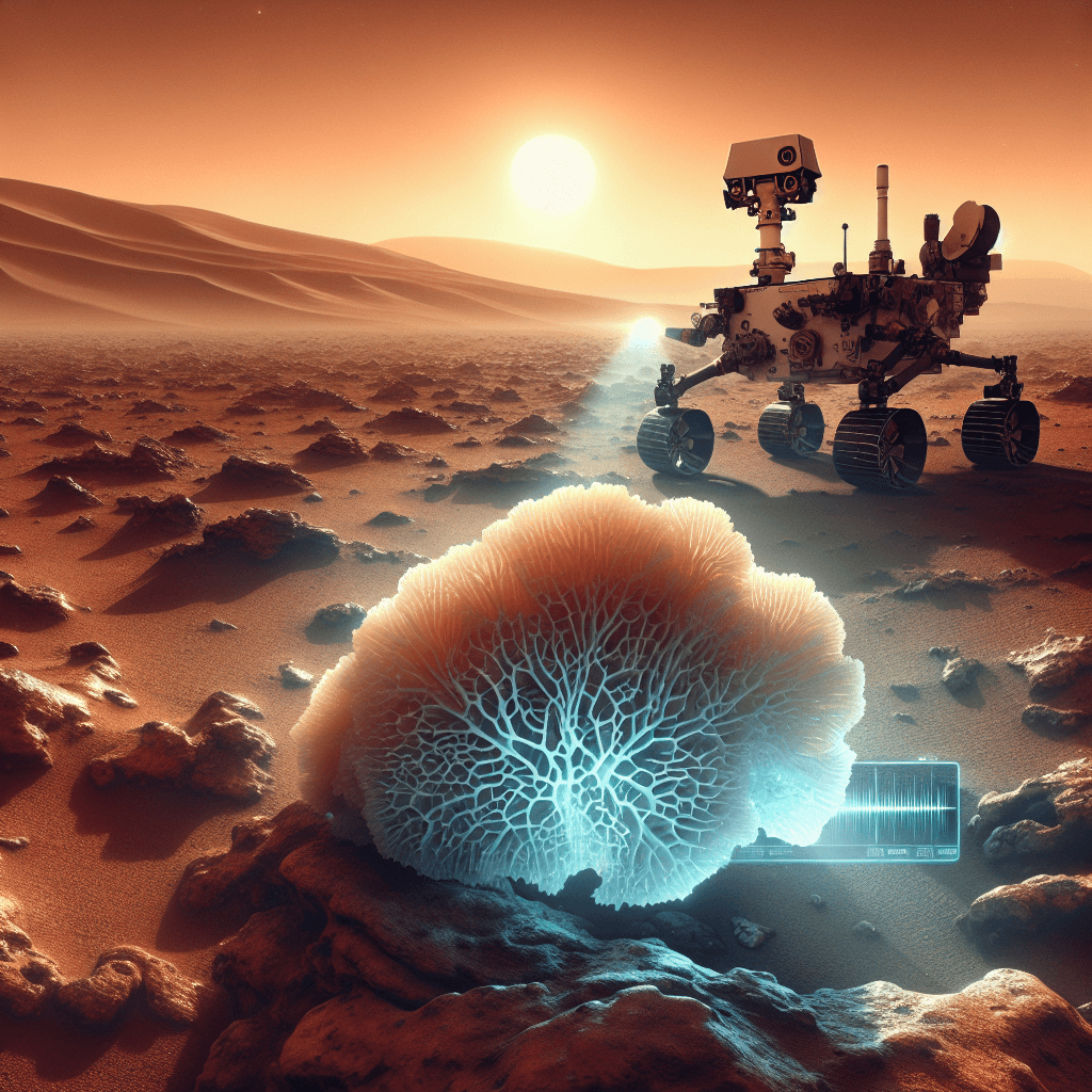Banner for NASA's Curiosity Rover Uncovers Coral-Like Rock Formation on Mars: A Window into the Red Planet's Watery Past