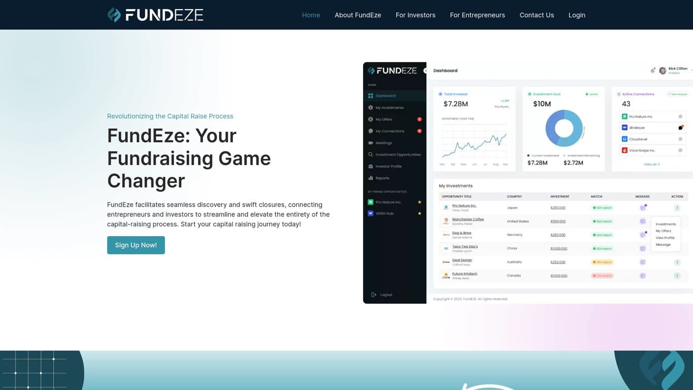 FundEze screenshot