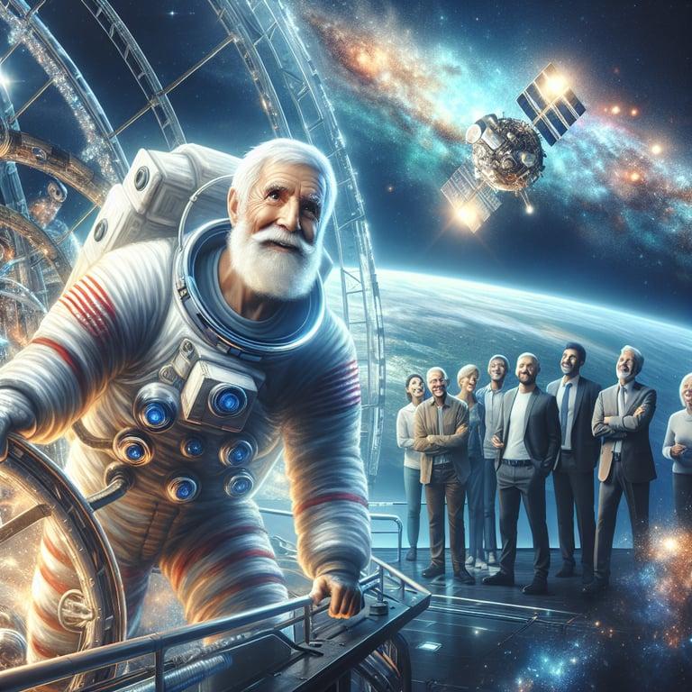 Banner for NASA's Oldest Astronaut Returns from Cosmic Adventure at 70