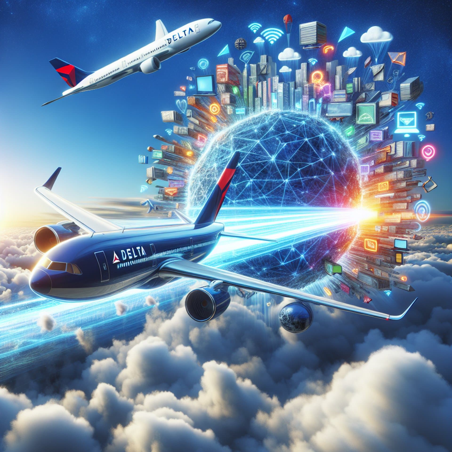 Banner for Delta Airlines Goes All-In with Amazon for High-Flying Internet Dreams!
