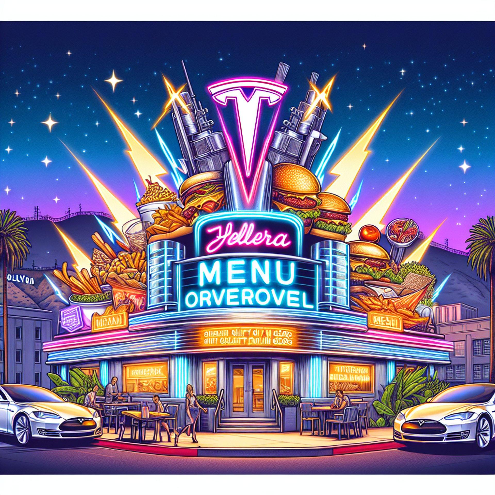 Banner for Tesla Diner in Hollywood Shifts Gears with Major Menu Overhaul