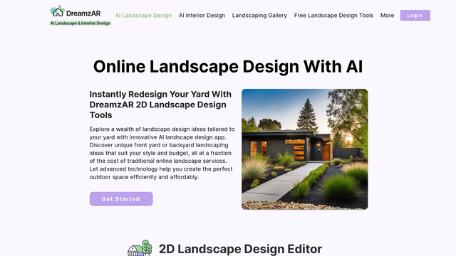 Thumbnail image for DreamzAR AI Landscape Design Ideas