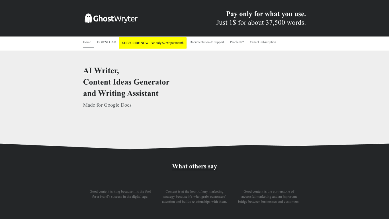 GhostWryter screenshot