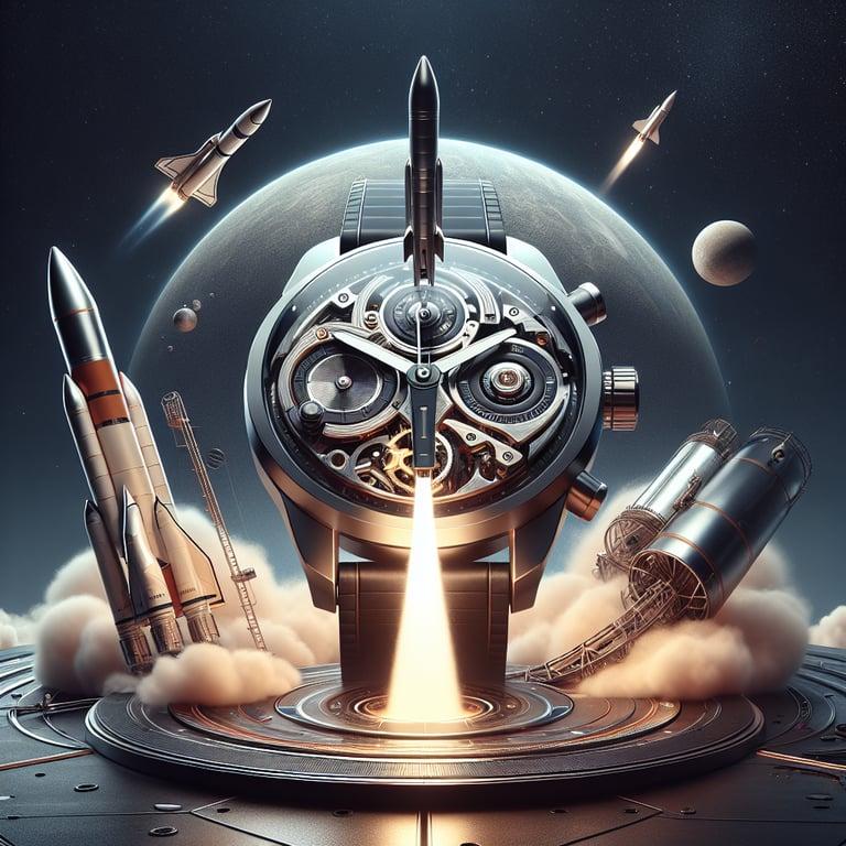 Banner for Barrelhand's Monolith Watch: The Timepiece That's Rocket Ready!