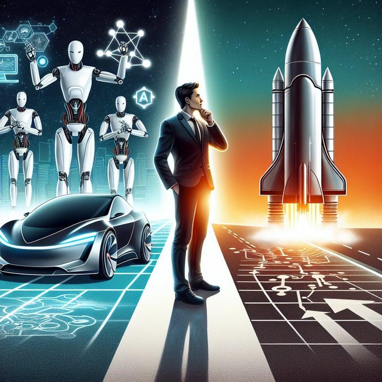 Banner for Elon Musk Contemplates Shifting Gears: Departure from Tesla to Fuel AI and Space Ambitions