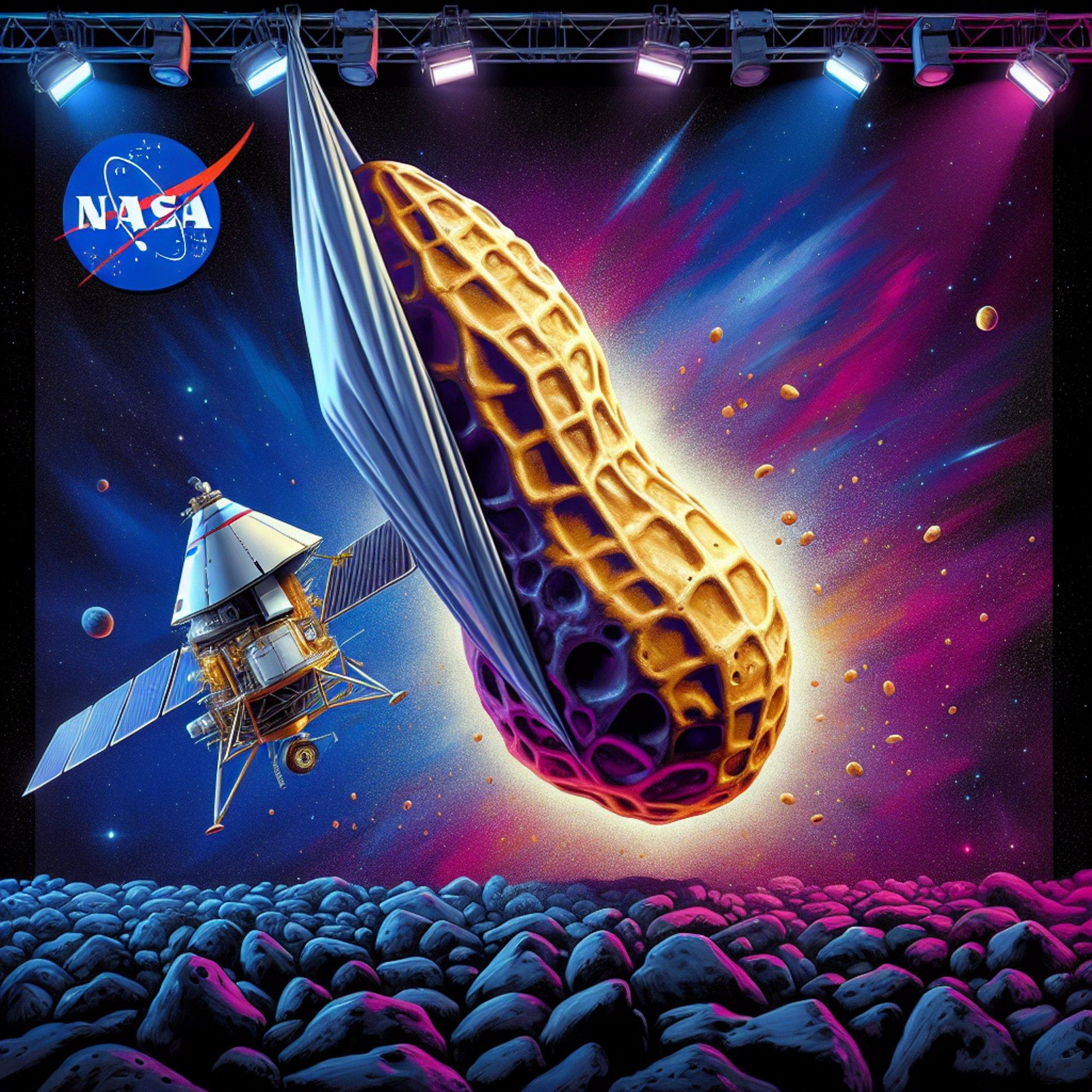 Banner for NASA's Lucy Unwraps a Cosmic Peanut - Asteroid Donaldjohanson Revealed!