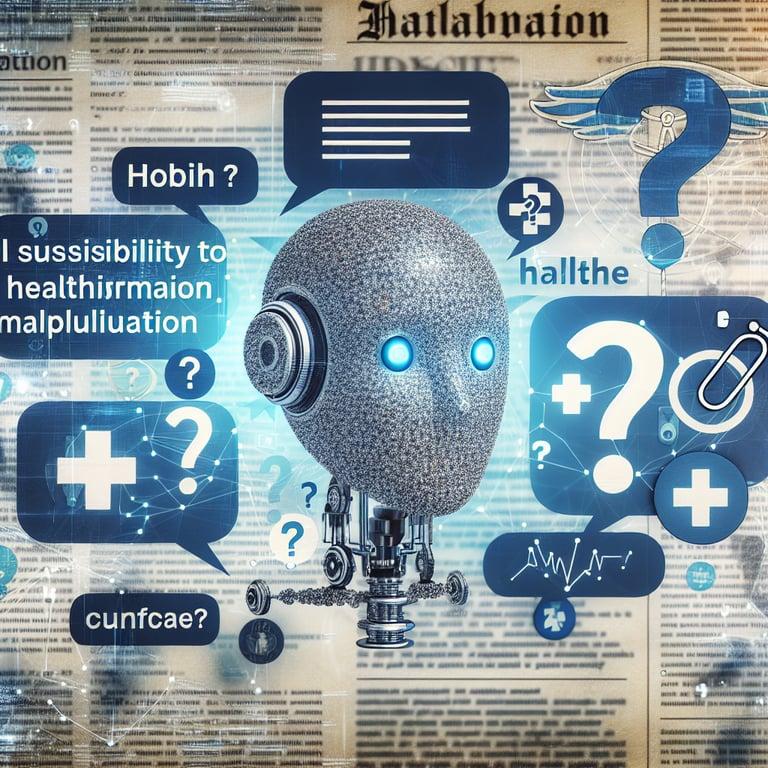 Banner for Top AI Chatbots Vulnerable to Health Disinformation Manipulation, Study Finds