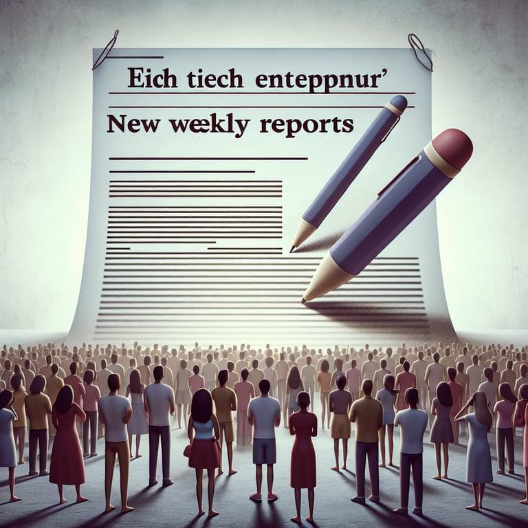 Banner for Elon Musk's Federal Directive Sparks Uproar: Weekly Reports or Else!