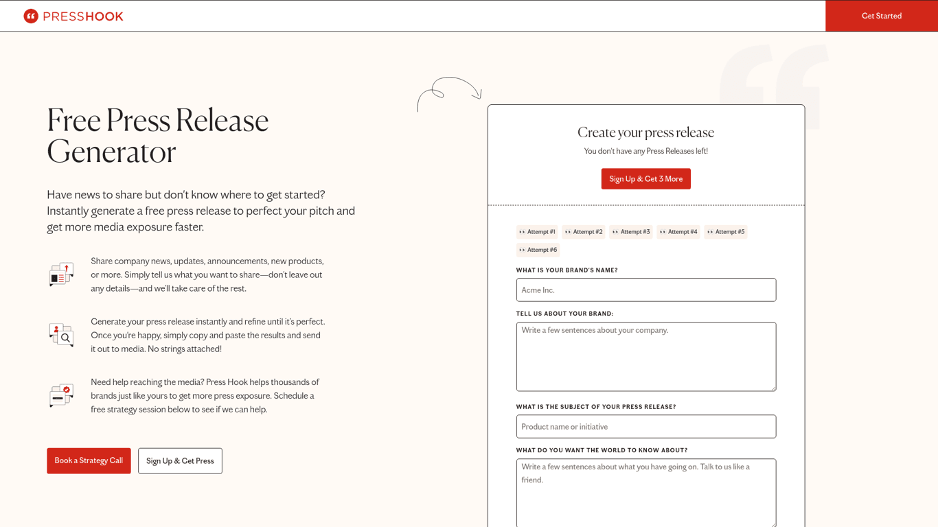 Press Hook screenshot