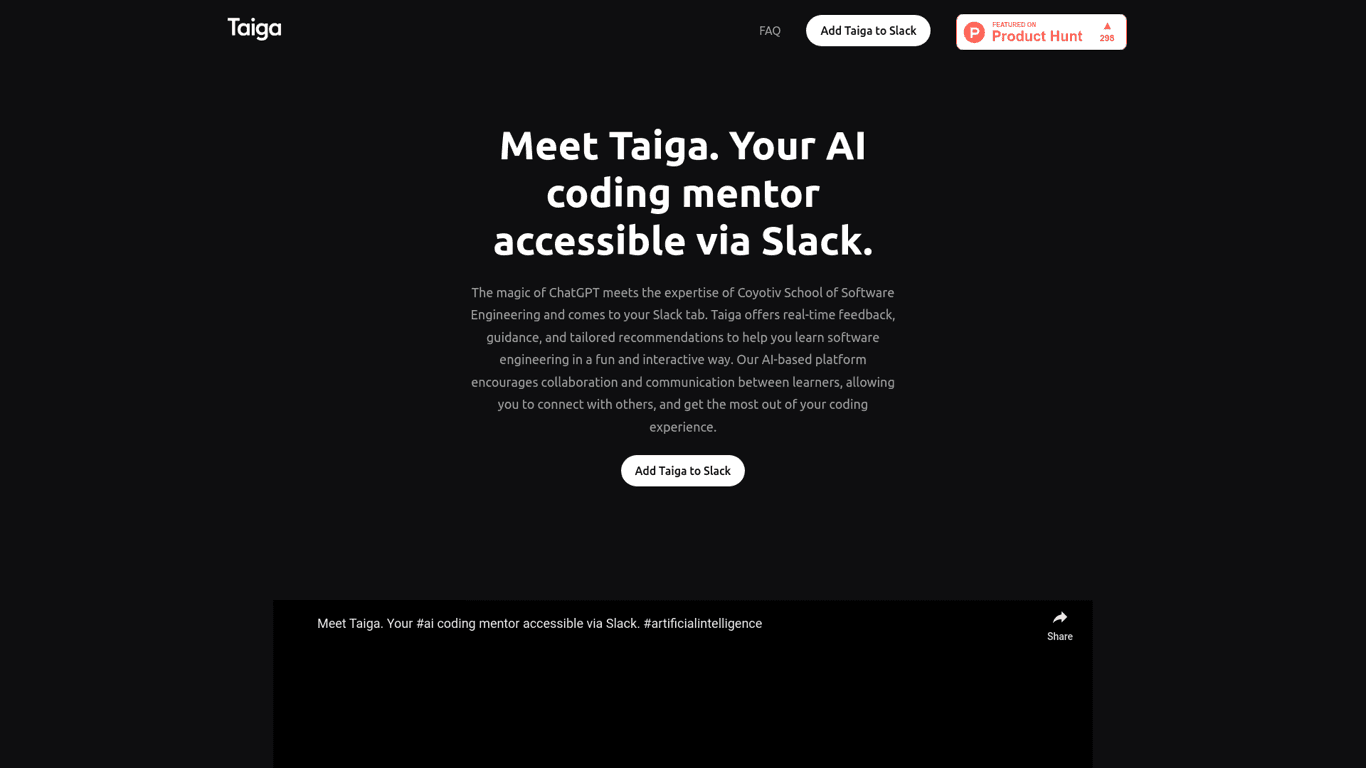 Taiga screenshot