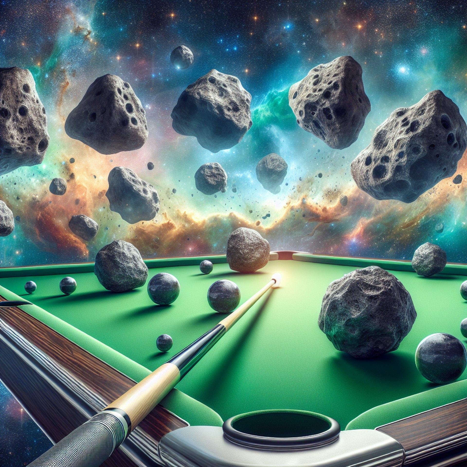 Banner for DART's Asteroid Smackdown: A Cosmic Pool Game with Giant Boulders