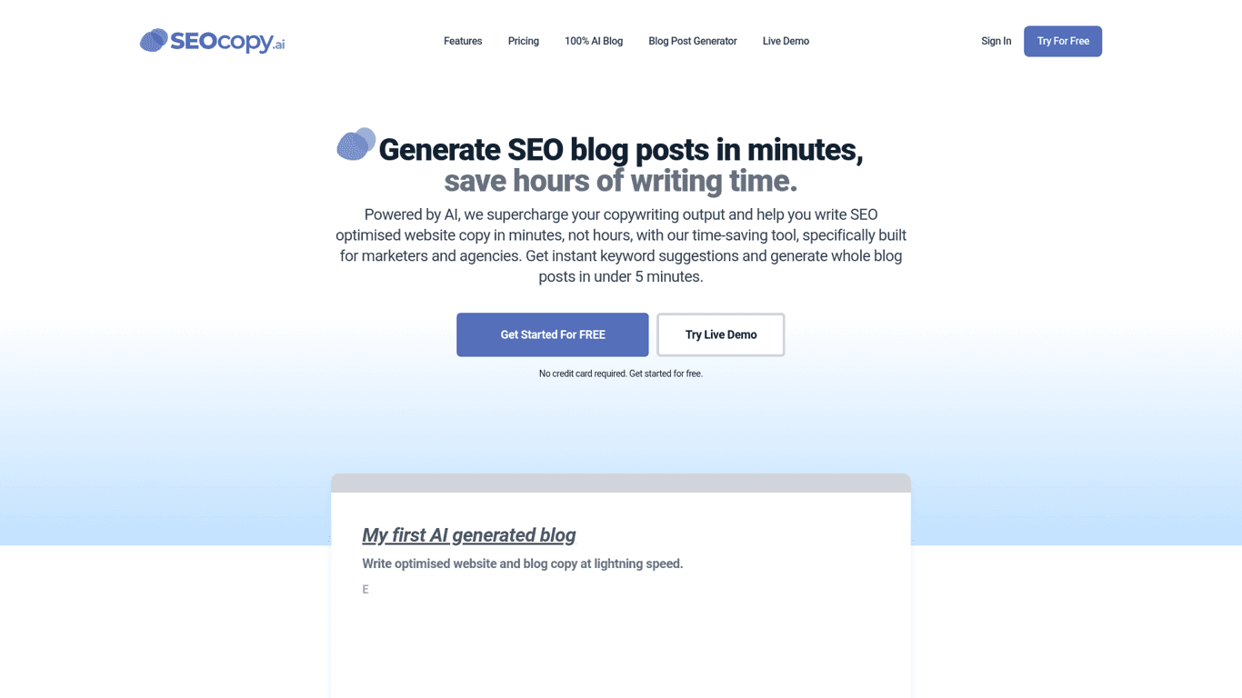 SEOCopy.ai screenshot