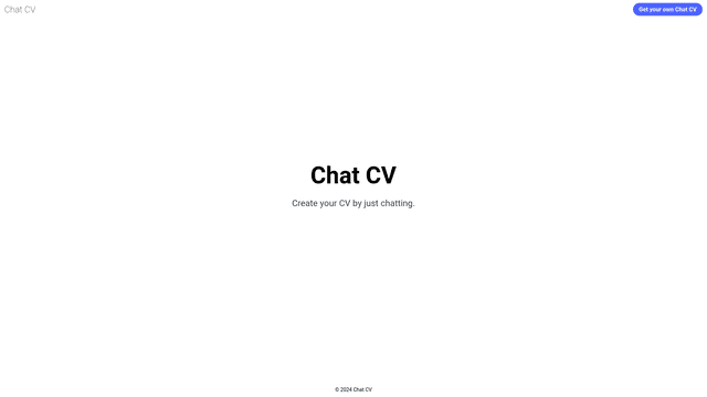 Thumbnail image for Chat CV