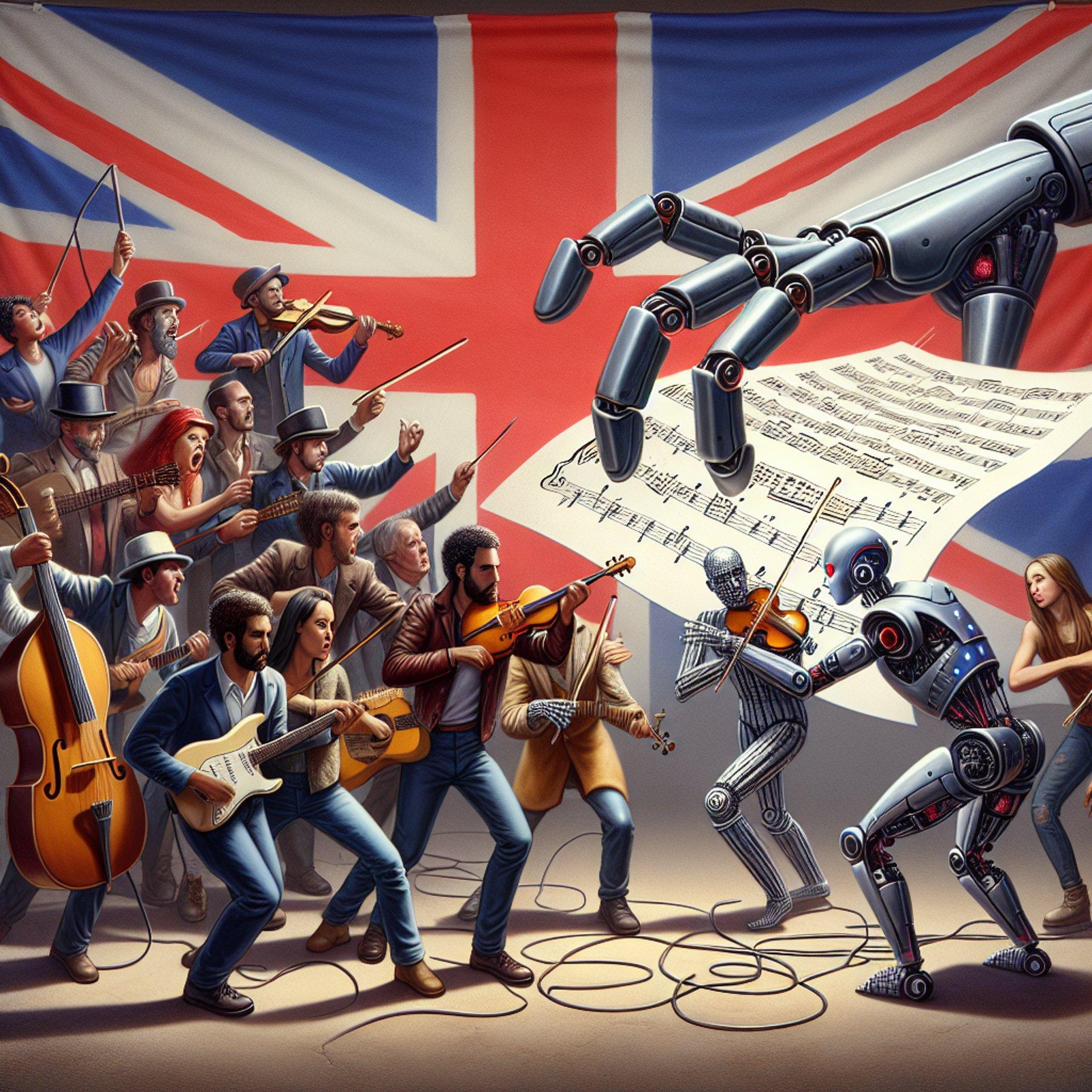Banner for Elton John and Fellow Artists Oppose UK AI Copyright Plan: A Battle for Creators' Rights