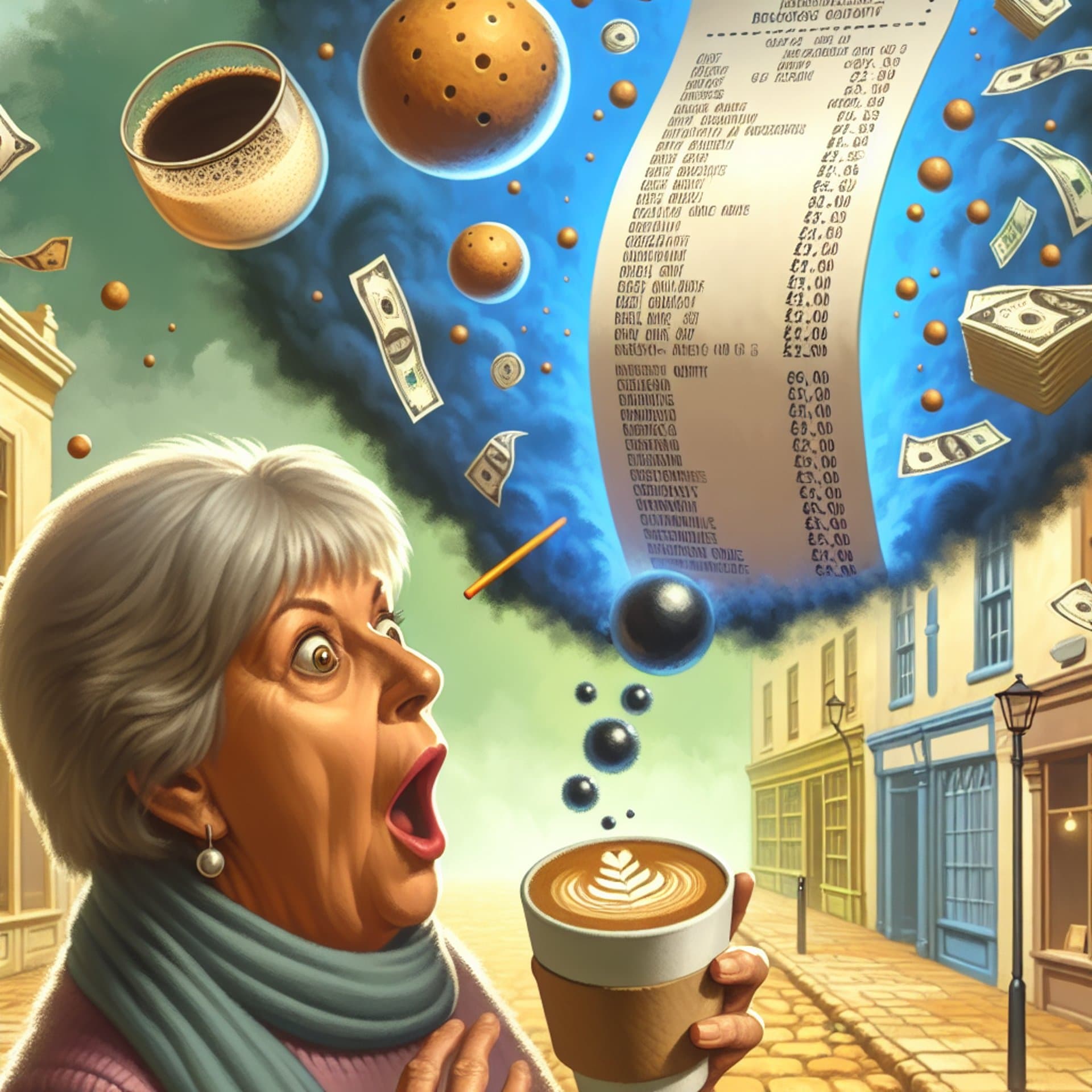 Nottingham Woman Becomes World's 'Richest' with £63 Quadrillion Coffee Shop Blunder!