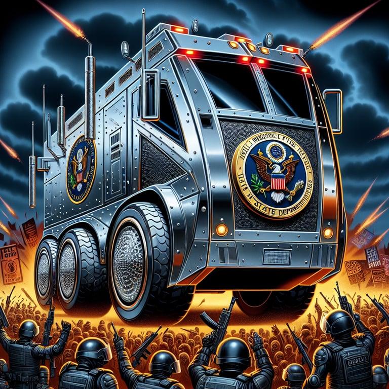 Banner for Electric Shock: State Department's Tesla Armored Cybertruck Contract Sparks Uproar!