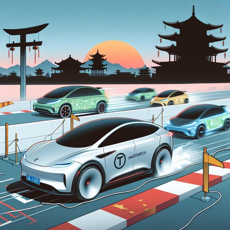 Banner for Tesla's Chinese EV Sales Stumble as Competitors Gain Ground