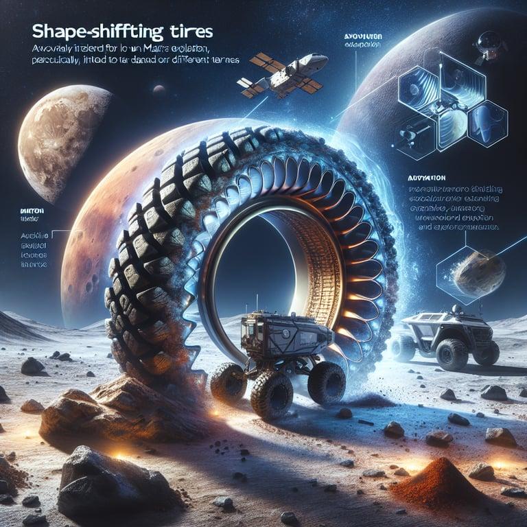 Banner for NASA's Shape-Shifting Tires Set to Revolutionize Moon and Mars Exploration