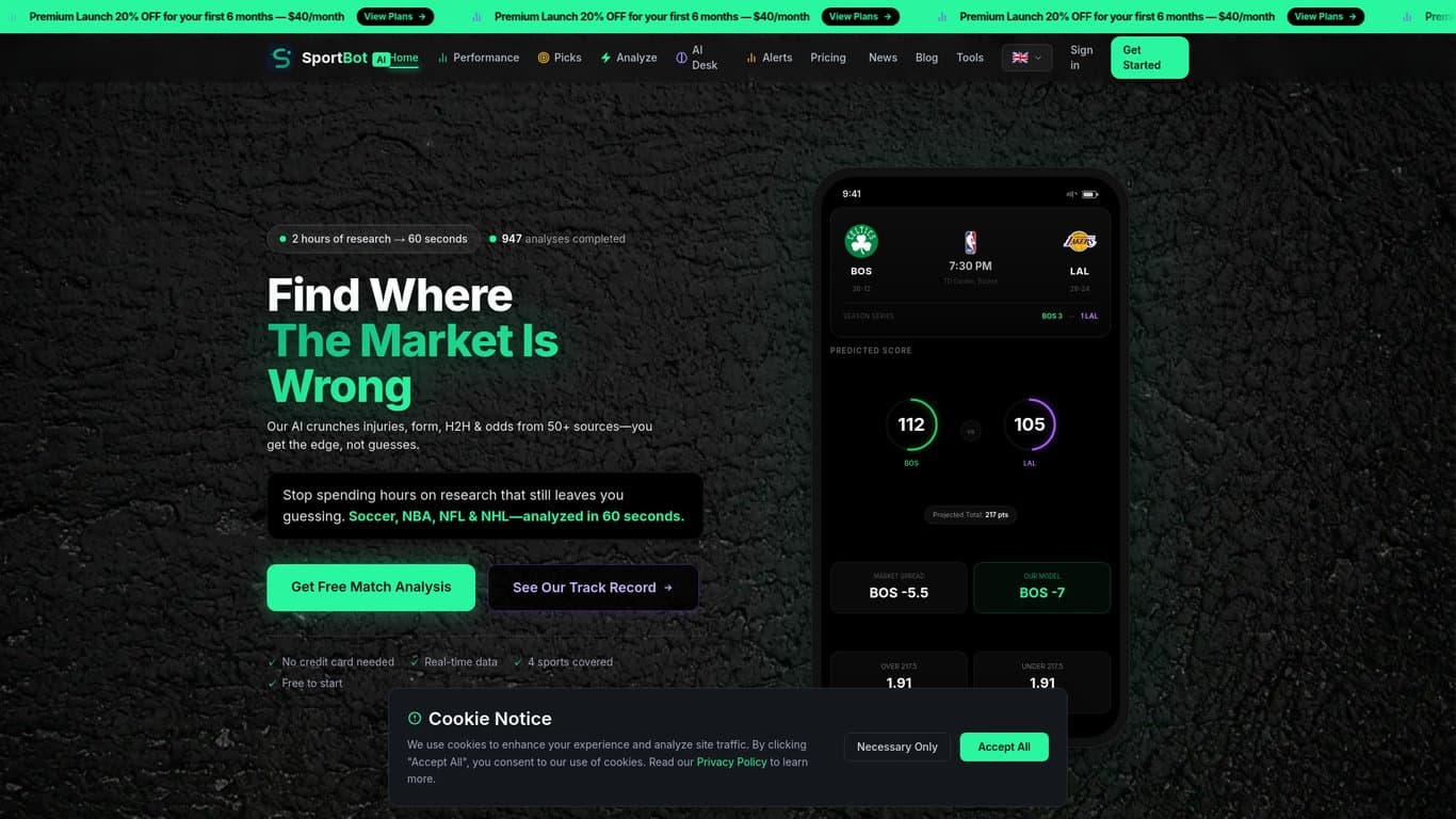 SportBot AI screenshot
