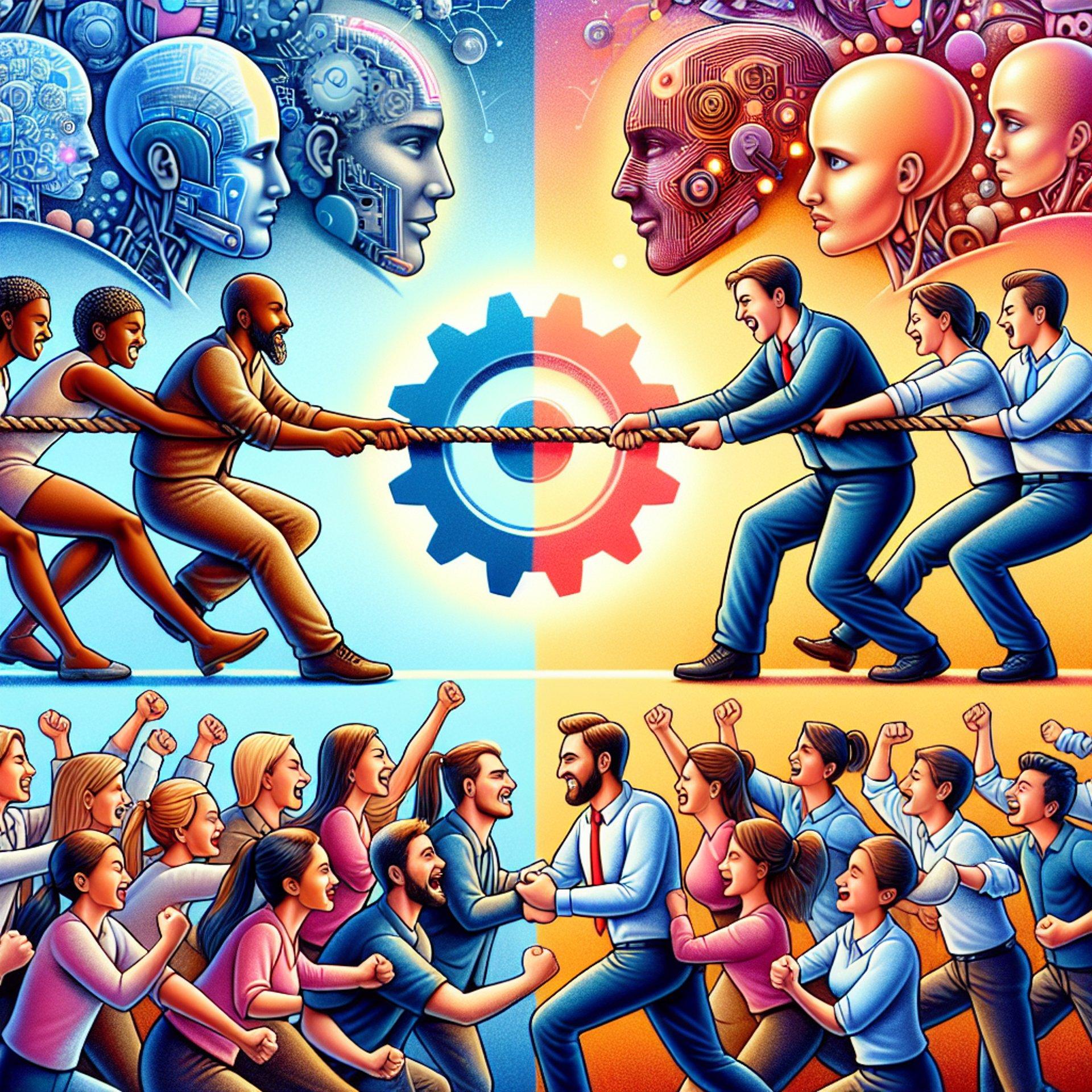 Banner for UK Workers in Tug of War Over AI: Henley Business School Study Reveals Mixed Sentiments
