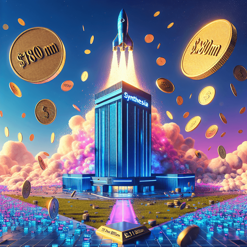 Banner for Synthesia's Soaring Valuation: $2.1 Billion Milestone with $180M Funding Boost