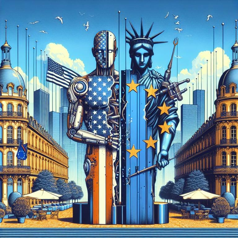 Banner for AI Action Summit in Paris Uncovers Deep US-EU Regulatory Rift