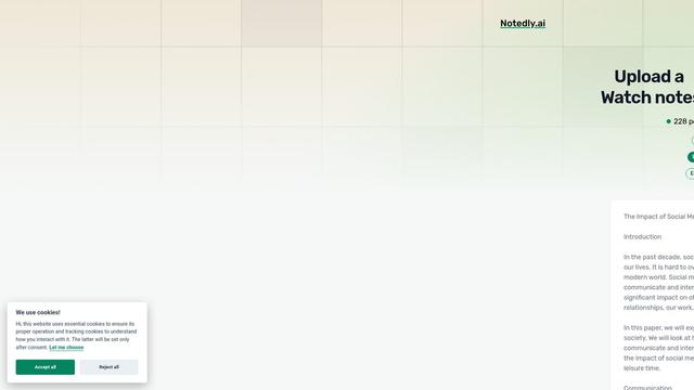 Thumbnail image for Notedly.ai