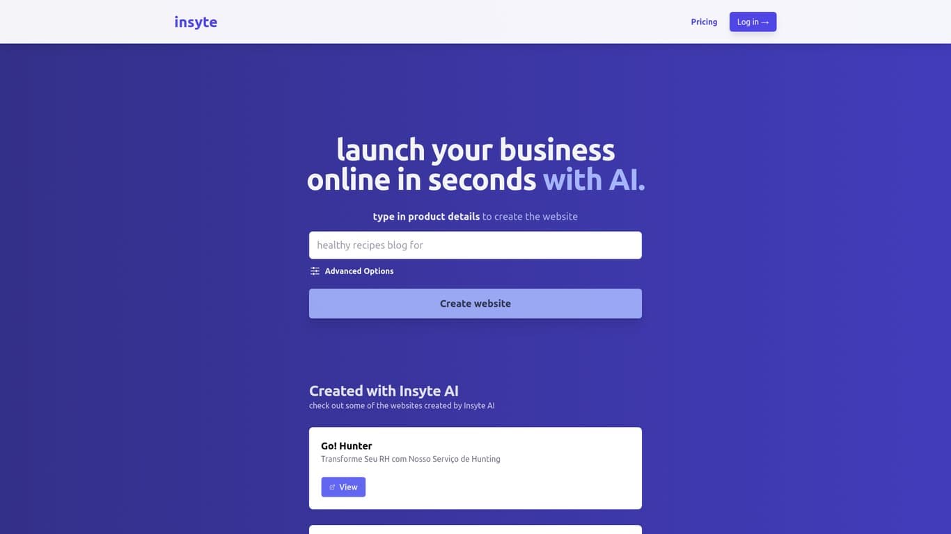 Insyte screenshot