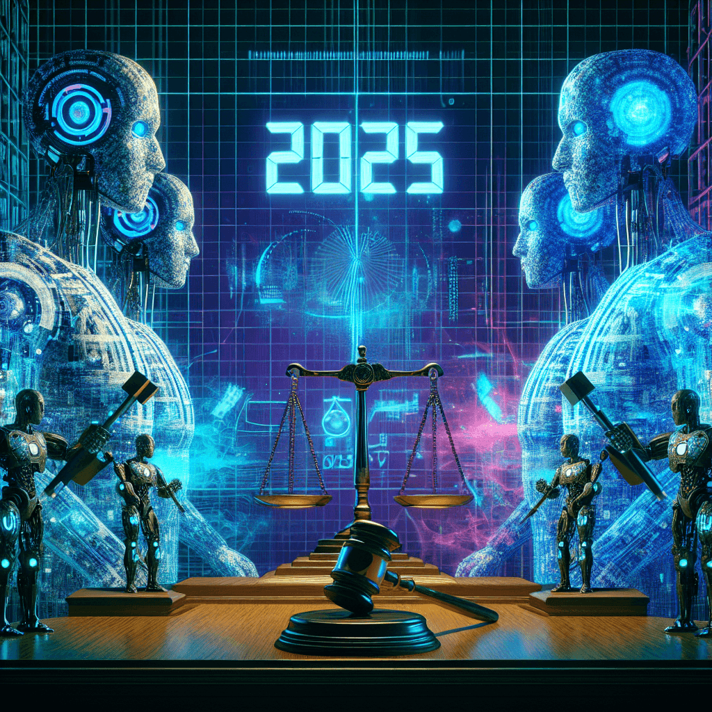 Banner for AI Giants Gear Up for Legal Showdown as 2025 Looms