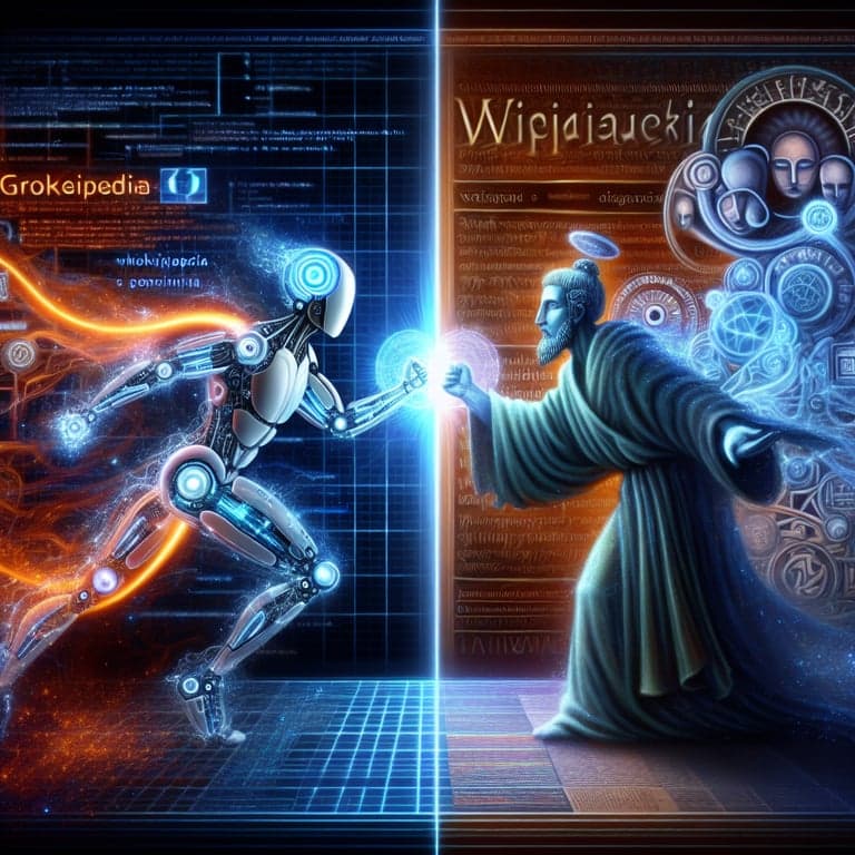 Banner for Grokipedia vs Wikipedia: The Epic Clash of AI vs Human-Curated Wisdom!