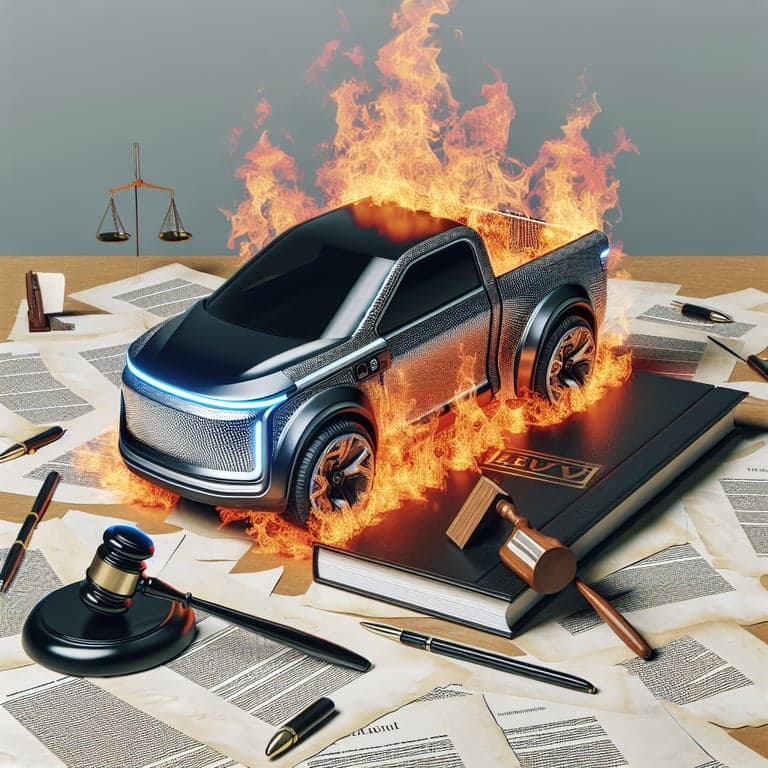 Legal Flames: Tesla Faces Heat Over Cybertruck Fire Lawsuit