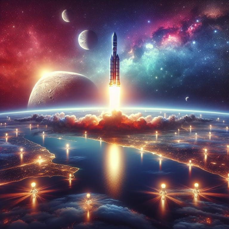 Banner for NASA's Artemis II Mission: Rocketing to Lunar Wonders!