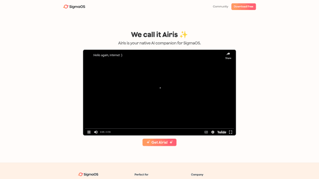 Thumbnail image for Airis by SigmaOS