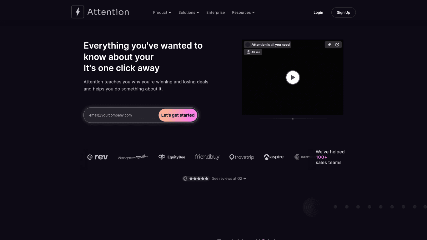 Attention screenshot