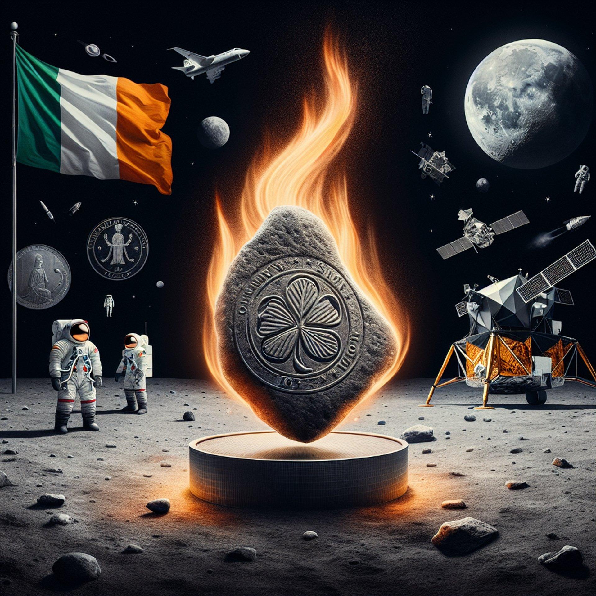 Banner for The Fiery Fate of Ireland's Apollo 11 Moon Rock: An Astronomical Misfortune