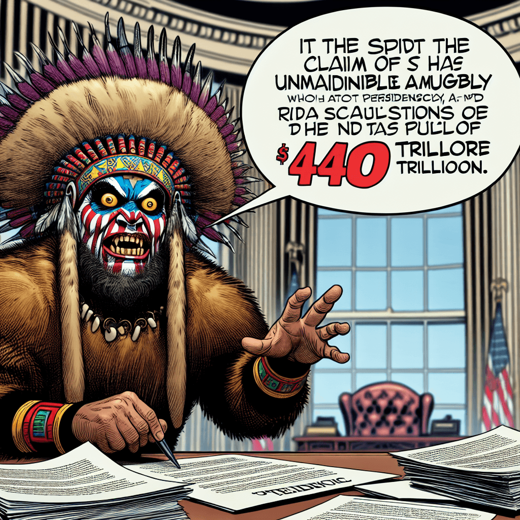 Banner for QAnon Shaman Sues Trump for Mind-Boggling $40 Trillion, Claims Presidency