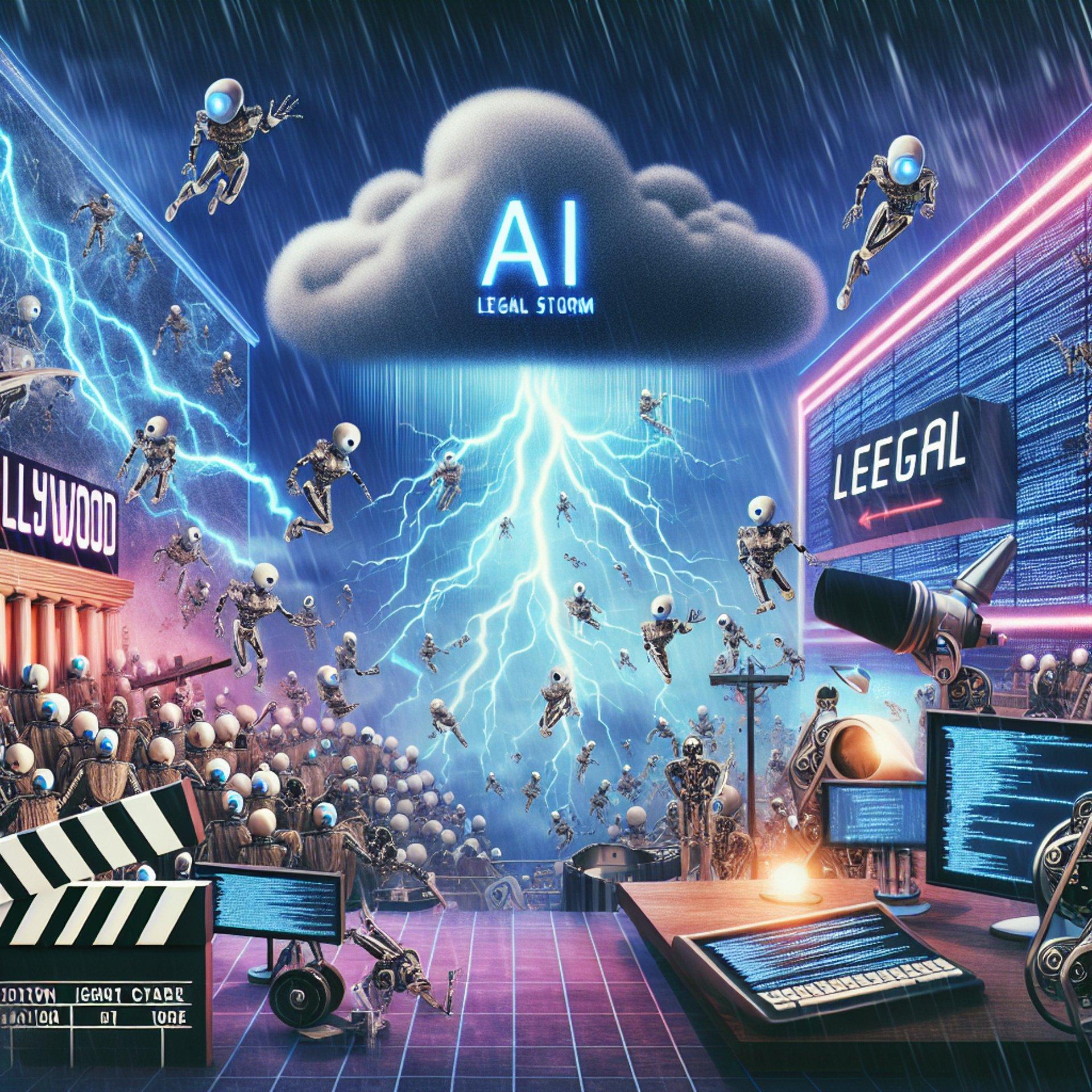 Banner for AI Legal Storm: Hollywood's Brave New World in 2025