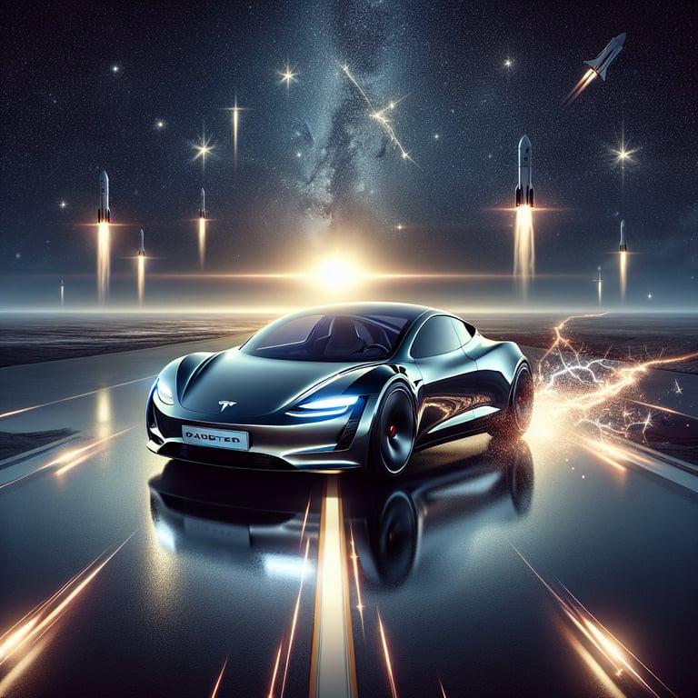Banner for Tesla's New Roadster: Launch to the Future with SpaceX Tech!