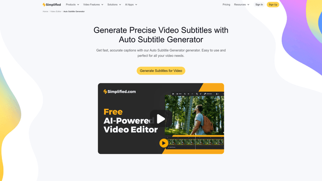 Thumbnail image for Auto Subtitle Generator