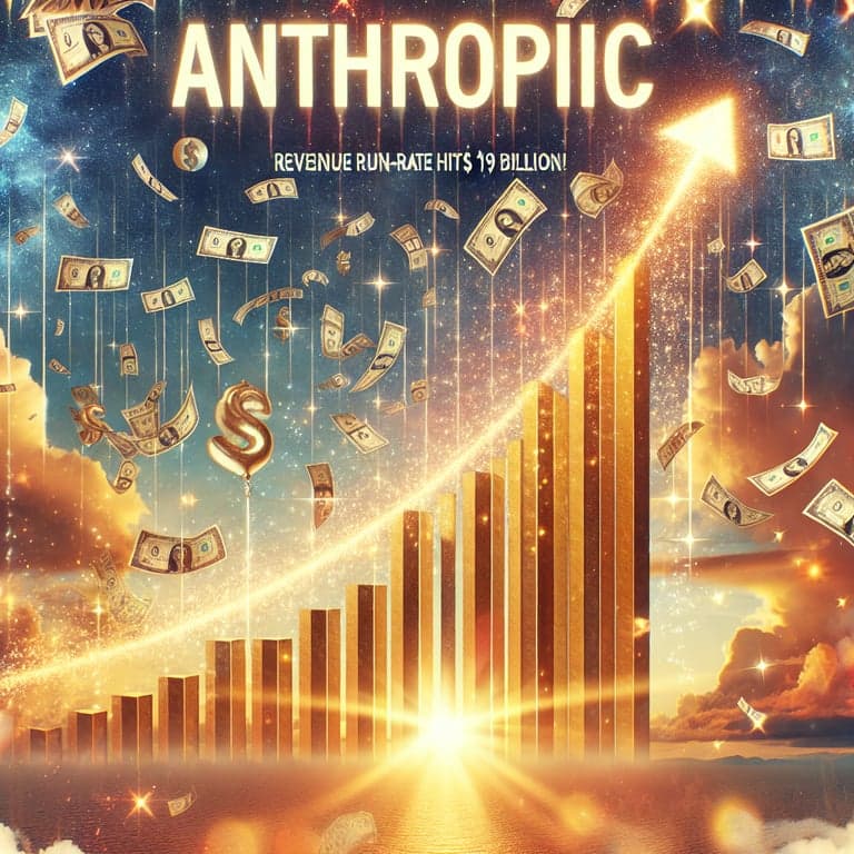Banner for Anthropic's Phenomenal Rise: Revenue Run-Rate Hits $19 Billion!