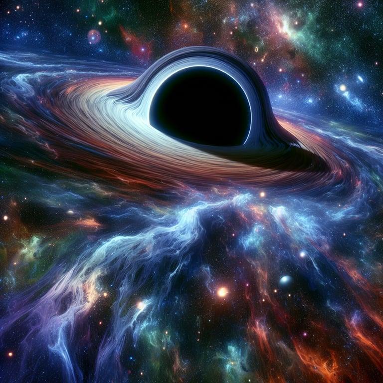 Banner for Hubble Spots a Wandering Supermassive Black Hole – A Roaming Giant in the Cosmos!